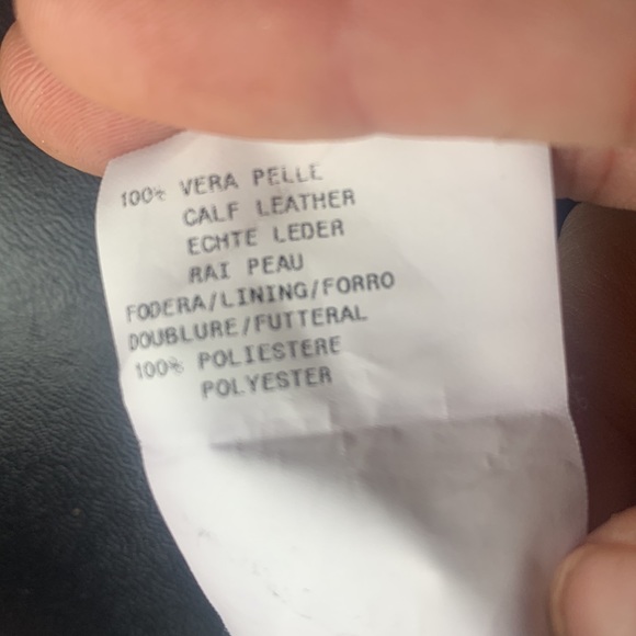 ARMANI COLLEZIONI Black Leather Pencil Skirt - Picture 11 of 12